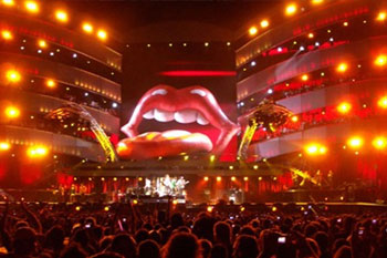 stage using 40 SGM Palco 3 LED lights during band Rolling Stones A Bigger Bang Tour, United Kingdom_3
