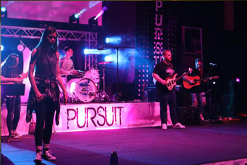 band playing on stage with Limitless Youth Conference, Molalla, OR, USA