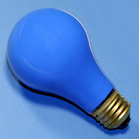 37577 A19 25w 120v Ceramic Blue E26 Lamp