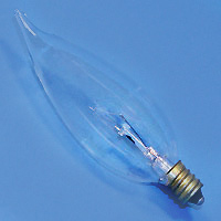 CA10 25w 130v Clr BentTip E11 Lamp