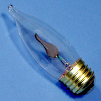 B10 3w 120v Flicker Bentip E26 Lamp