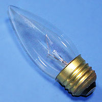 B10 40w 130v Clear Torpedo E26 Lamp