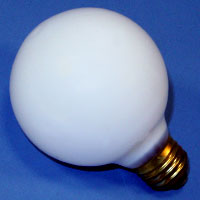 G25 40w 130v White E26 Lamp