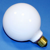 G30 40w 130v White E26 Lamp