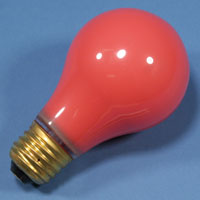 A19 60w 130v Ceramic Red E26 Lamp