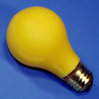 A19 60w 130v CeramicYellow E26 Lamp