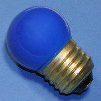 S11 7.5w 120v Cer. Blue E26 Lamp