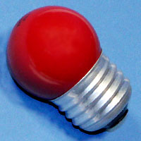 19423 S11 7.5w 120v E27 Red Lamp