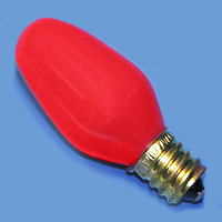 C7 7w 120v Red E12 Lamp