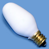 C7 7w 120v White E12 Lamp