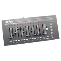 12 Channel Fader Board with flash & chase DMX 3 & 5 pin out 12 scenes & audio in