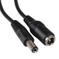 DC Power Extension Cable - Male to Female connectors, 10 meter length (32.8 feet)