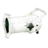 Par64 Can White with Octagonal Color Frame, 4th Clip, Socket, Cord & Molded Edison Plug, No Lamp  - UL