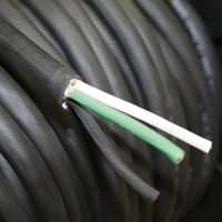 14/3SOOW Power Flexcord Cable 14 AWG, 3 conductor, 600v Oil/Water Resistant -Raw -Black (per foot)