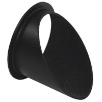 Half Top Hat Glare Shield Round for Performer Mini Profile - Black