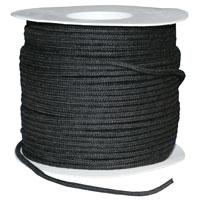 TECHNI-LUX: Tie Line Trick Sash #5 - 5/32 250ft Black - Uncoated