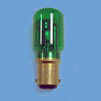 15w 220v Green BA15d Lamp