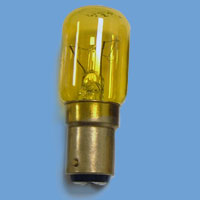 15w 220v Yellow BA15d Lamp