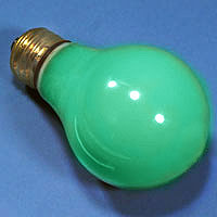 A19 40w 130v Ceramic Green E26 Lamp