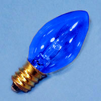 C7 7w 120v Blue E12 Lamp