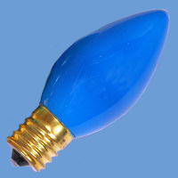 C9 7w 130v Ceramic Blue E17 Lamp