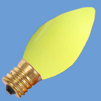 C9 7w 130v Ceramic Yellow E17 Lamp