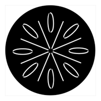 ROSCO:250-74062 -- 74062 Organic 12 Steel Metal Gobo, Size: Specify