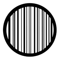 ROSCO:250-77423 -- 77423 Stripes Steel Metal Gobo, Size: Specify