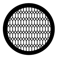 ROSCO:250-77597 -- 77597 Diamond Lattice Steel Metal Gobo, Size: Specify