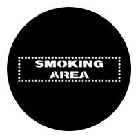 ROSCO:250-77889 -- 77889 Smoking Area Steel Metal Gobo, Size: Specify