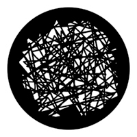 ROSCO:250-77912 -- 77912 Scribble Steel Metal Gobo, Size: Specify