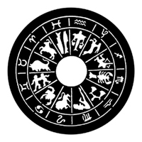 ROSCO:250-78081 -- 78081 Horoscope Steel Metal Gobo, Size: Specify