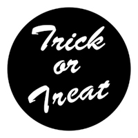 ROSCO:250-78101 -- 78101 Trick Or Treat Steel Metal Gobo, Size: Specify