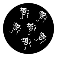 ROSCO:250-78110 -- 78110 Drama Masks Steel Metal Gobo, Size: Specify