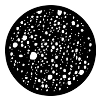 ROSCO:250-78228 -- 78228 Irregular Dots Steel Metal Gobo, Size: Specify