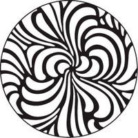 ROSCO:250-78411 -- 78411 Swirls Steel Steel Metal Gobo, Size: Specify