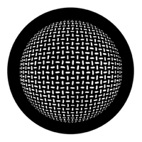 ROSCO:250-78445 -- 78445 Grid Sphere Steel Metal Gobo, Size: Specify