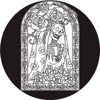 ROSCO:260-82822 -- 82822 Day Of The Dead Bride Bw Glass Gobo, Size: Specify