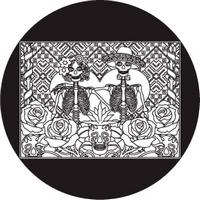 ROSCO:260-82825 -- 82825 Day Of The Dead Wife & Husband Bw Glass Gobo, Size: Specify