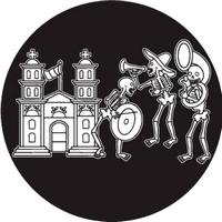 ROSCO:260-82828 -- 82828 Day Of The Dead Band Bw Glass Gobo, Size: Specify