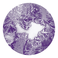 ROSCO:260-86634 -- 86634 Indigo Frosted 2 Color  Glass Gobo, Size: Specify