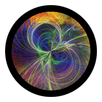ROSCO:260-86744 -- 86744 String Theory Multi Color Glass Gobo By T. Nathan Mundhenk, Size: Specify