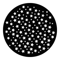 GAM:250-G243 -- G243 Star Breakup Steel Metal Gobo, Size: Specify