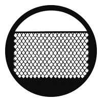 GAM:250-G263 -- G263 Chain Link Fence Steel Metal Gobo, Size: Specify