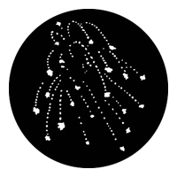 GAM:250-G270 -- G270 Fireworks Steel Metal Gobo, Size: Specify