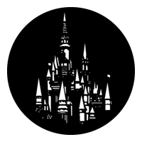 GAM:250-G316 -- G316 Fantasy Castle Steel Metal Gobo, Size: Specify