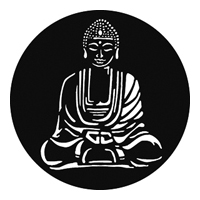 GAM:250-G716 -- G716 Buddha Steel Metal Gobo, Size: Specify