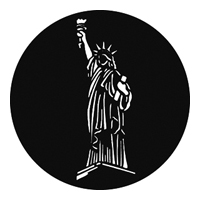 GAM:250-G817 -- G817 Statue Of Liberty Steel Metal Gobo, Size: Specify