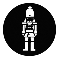 GAM:250-G826 -- G826 Wooden Soldier Steel Metal Gobo, Size: Specify