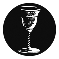 GAM:250-G832 -- G832 Sacramental Wine Cup Steel Metal Gobo, Size: Specify